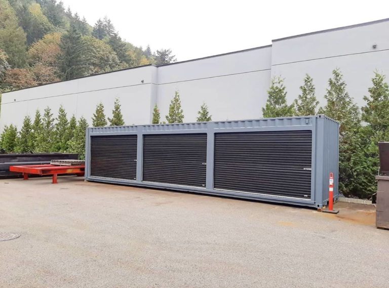 40&prime;HC Shipping Container + (3) 11&prime; 10&rdquo; Doors