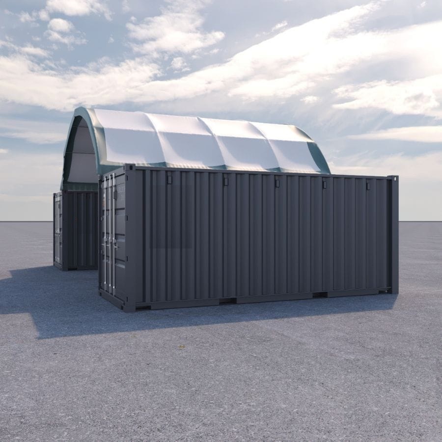 20&rsquo; x 20&rsquo; Fabric Container Shelter - Metro Container PTY LTD