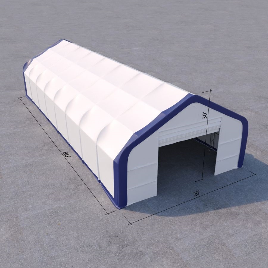 Dual Truss Storage Shelter (30&prime; x 80&prime; x 20&prime;) - Metro Container PTY LTD