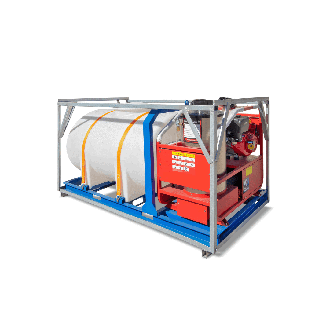 M&B | 4000 PSI Self Contained Hot Water Pressure Washer - Metro Container PTY LTD
