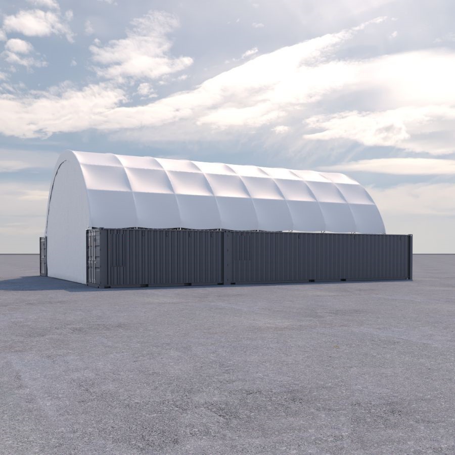 40&rsquo; x 60&rsquo; Container Shelter - Metro Container PTY LTD