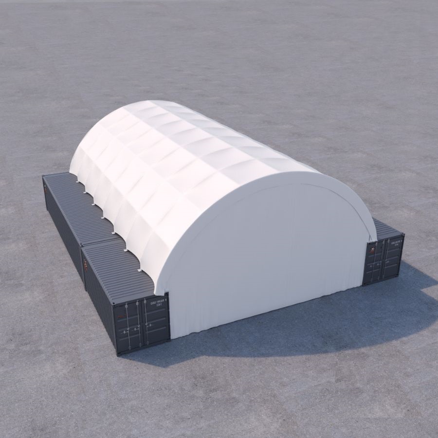 40&rsquo; x 60&rsquo; Container Shelter - Metro Container PTY LTD