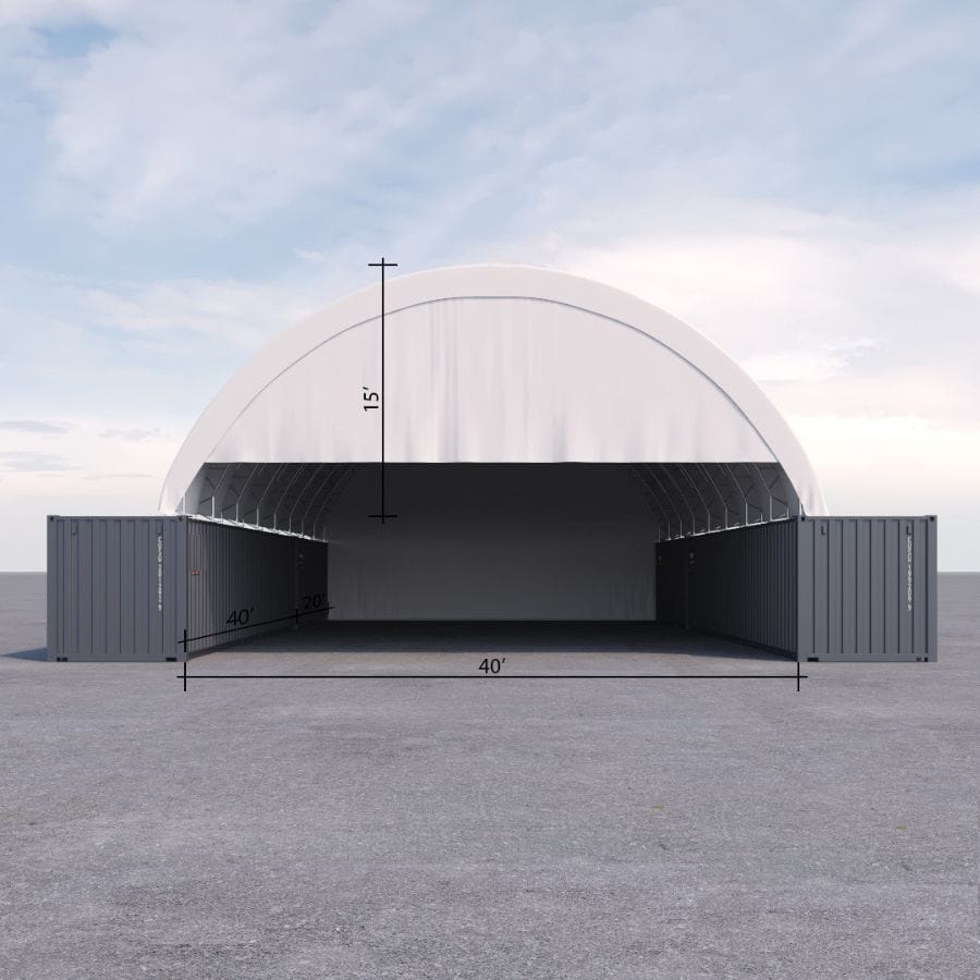 40&rsquo; x 60&rsquo; Container Shelter - Metro Container PTY LTD