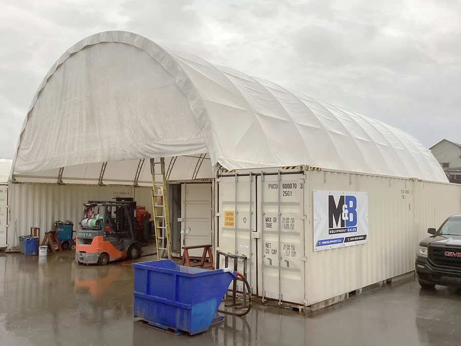 40&rsquo; x 60&rsquo; Container Shelter - Metro Container PTY LTD