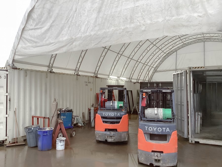 40&rsquo; x 60&rsquo; Container Shelter - Metro Container PTY LTD