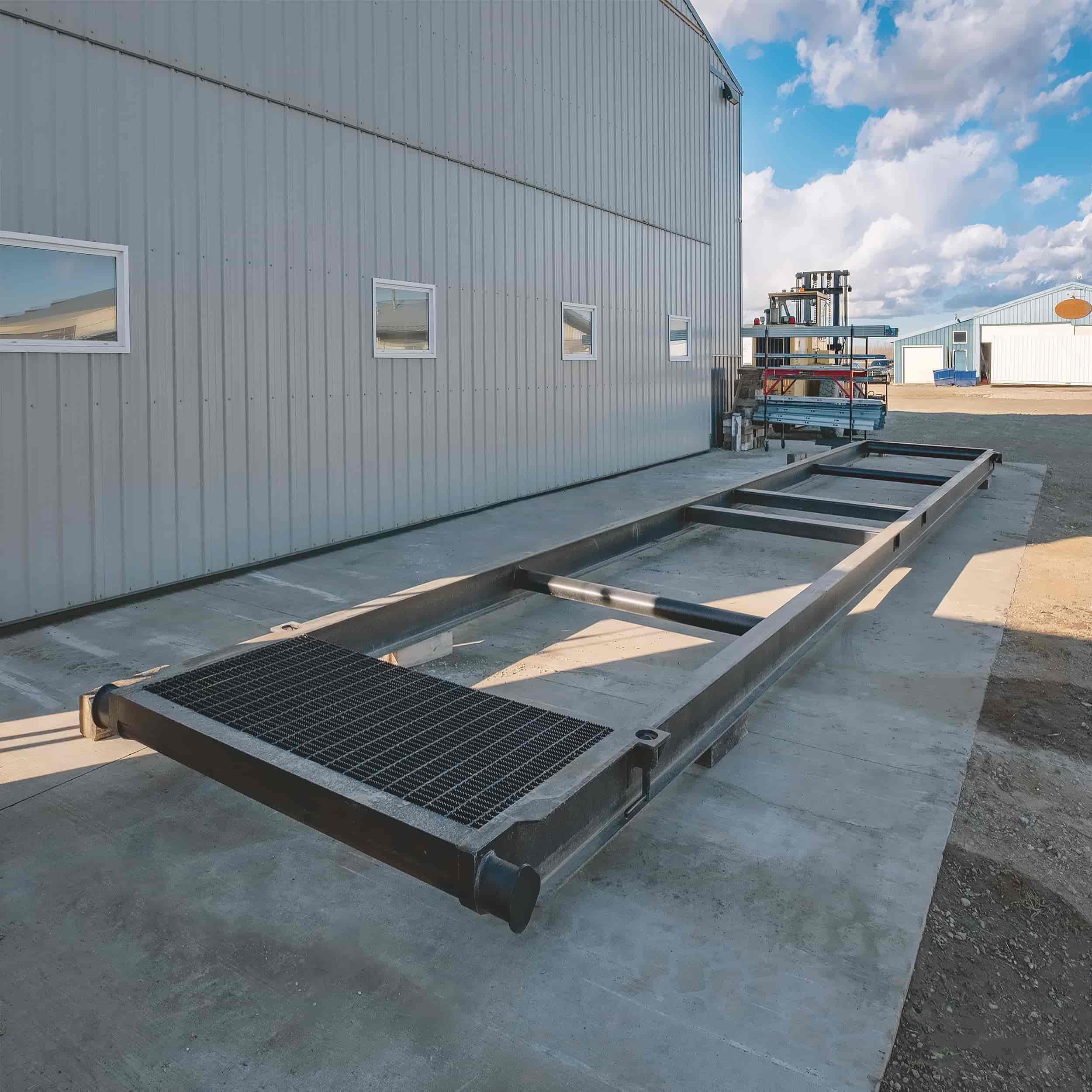 40&rsquo; Container skid w/ twist lock &ldquo;Grated&rdquo; - Metro Container PTY LTD