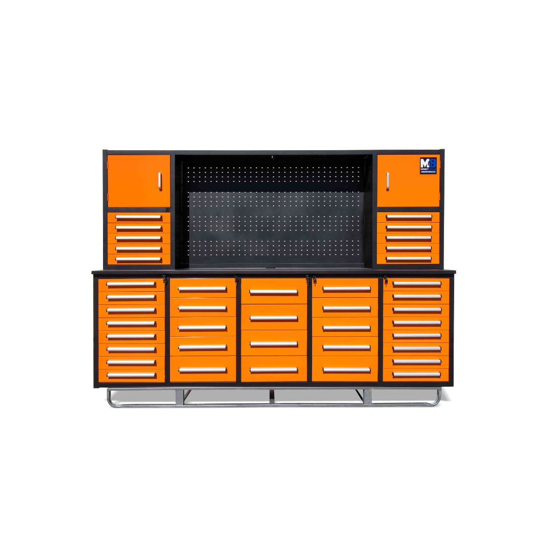 M&B | 10&rsquo; Workbench Cabinet with 40 Drawers - Metro Container PTY LTD