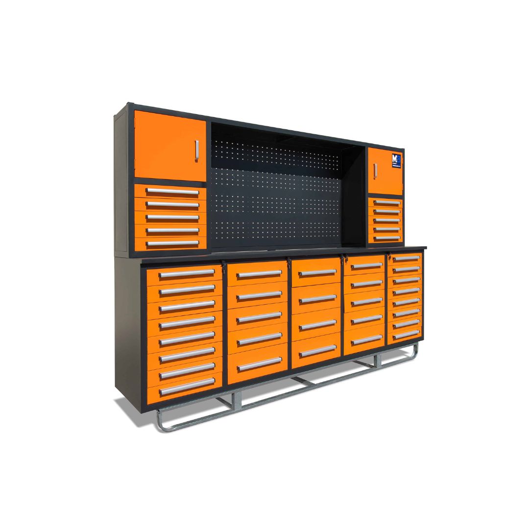 M&B | 10&rsquo; Workbench Cabinet with 40 Drawers - Metro Container PTY LTD