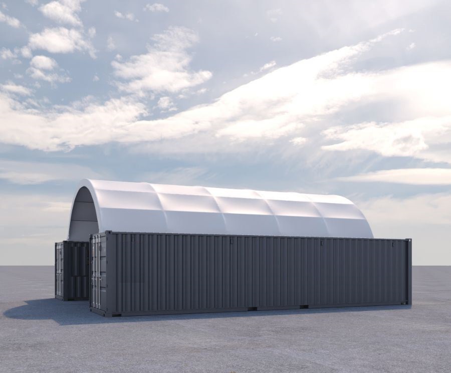20&prime; x 40&prime; Fabric Container Shelter - Metro Container PTY LTD