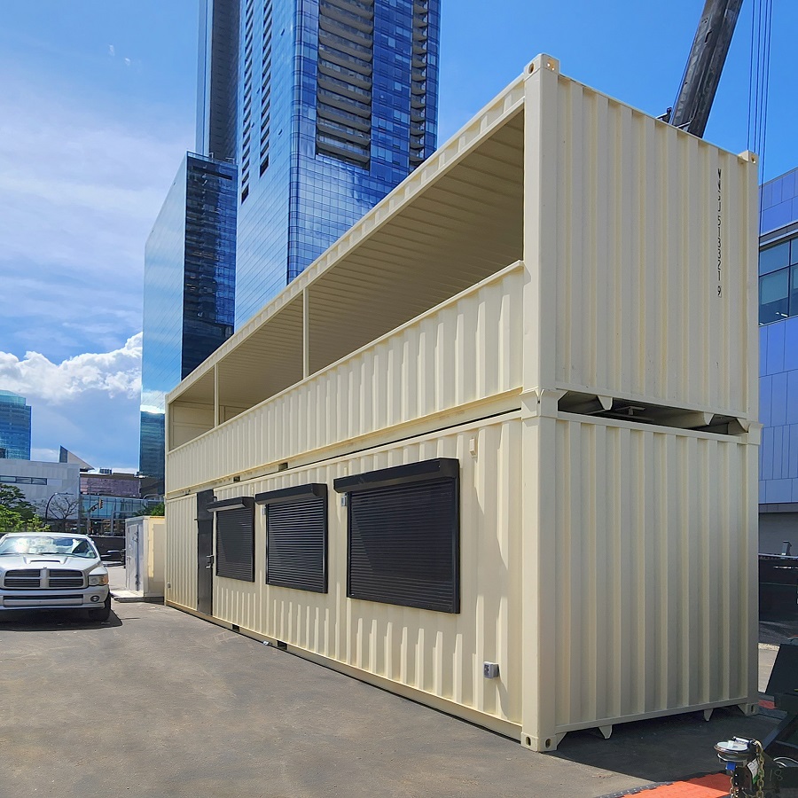 40&rsquo;HC VIP Area with Patio for the Oilers - Metro Container PTY LTD