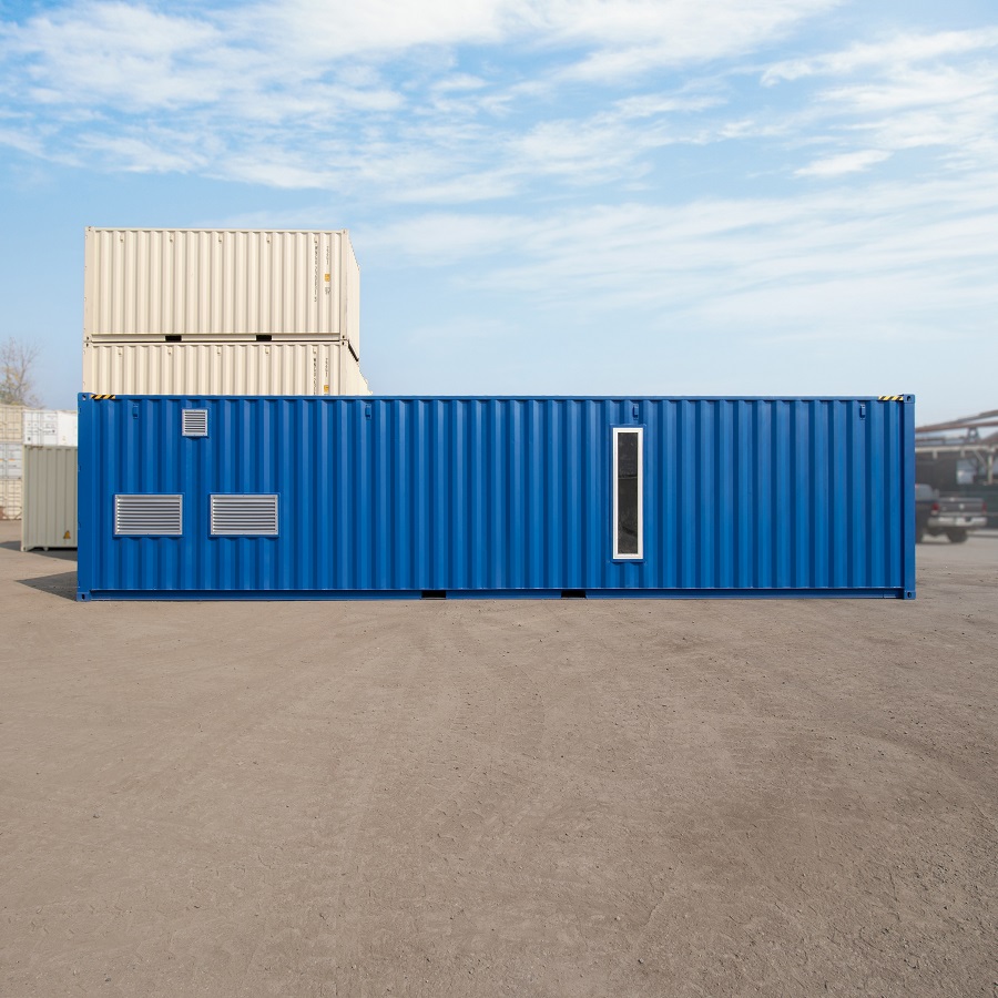 40&rsquo; Custom Equipment Housing Unit - Metro Container PTY LTD