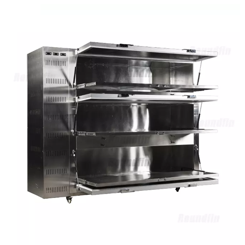 Roundfin RD-3S 3 Rooms Side Open Mortuary Refrigerator